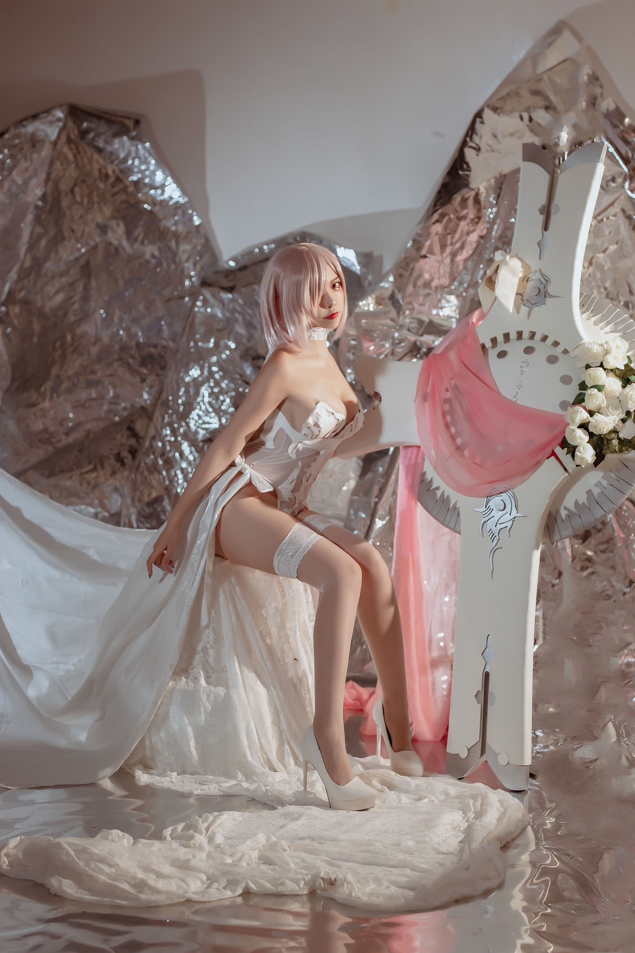 图片[1]-二佐Nisa – NO.115 二佐 玛修婚纱 [42P]-XikXak